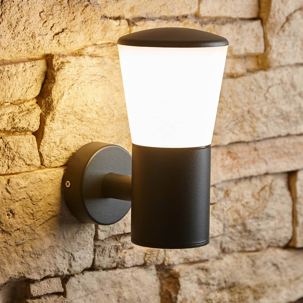 Outdoor Round Lantern Wall Light - Outdoor Contemporary Round Lantern